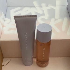 Fenty skin cleanser and pore refining toner serum